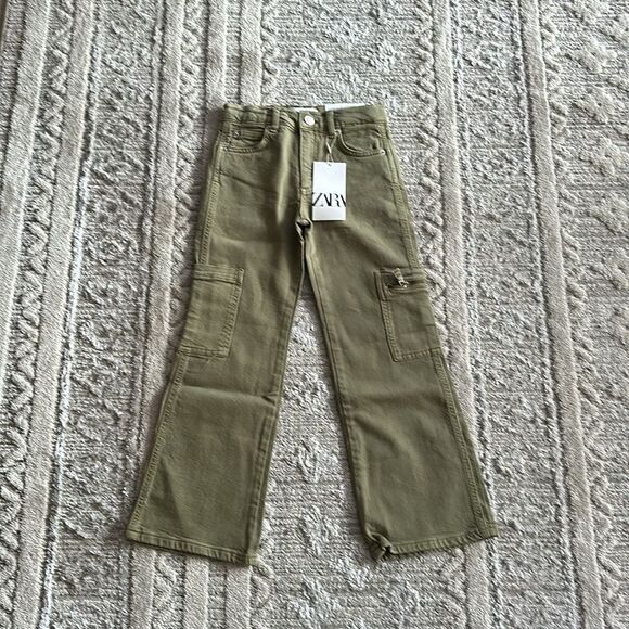 ZARA Kids | Green | THE NEW CARGO JEANS - Picture 5 of 6